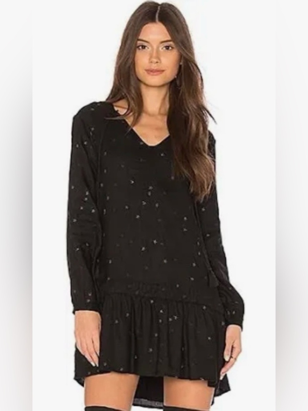 Rails Lydia Linen Blend Dress with Embroidered Stars